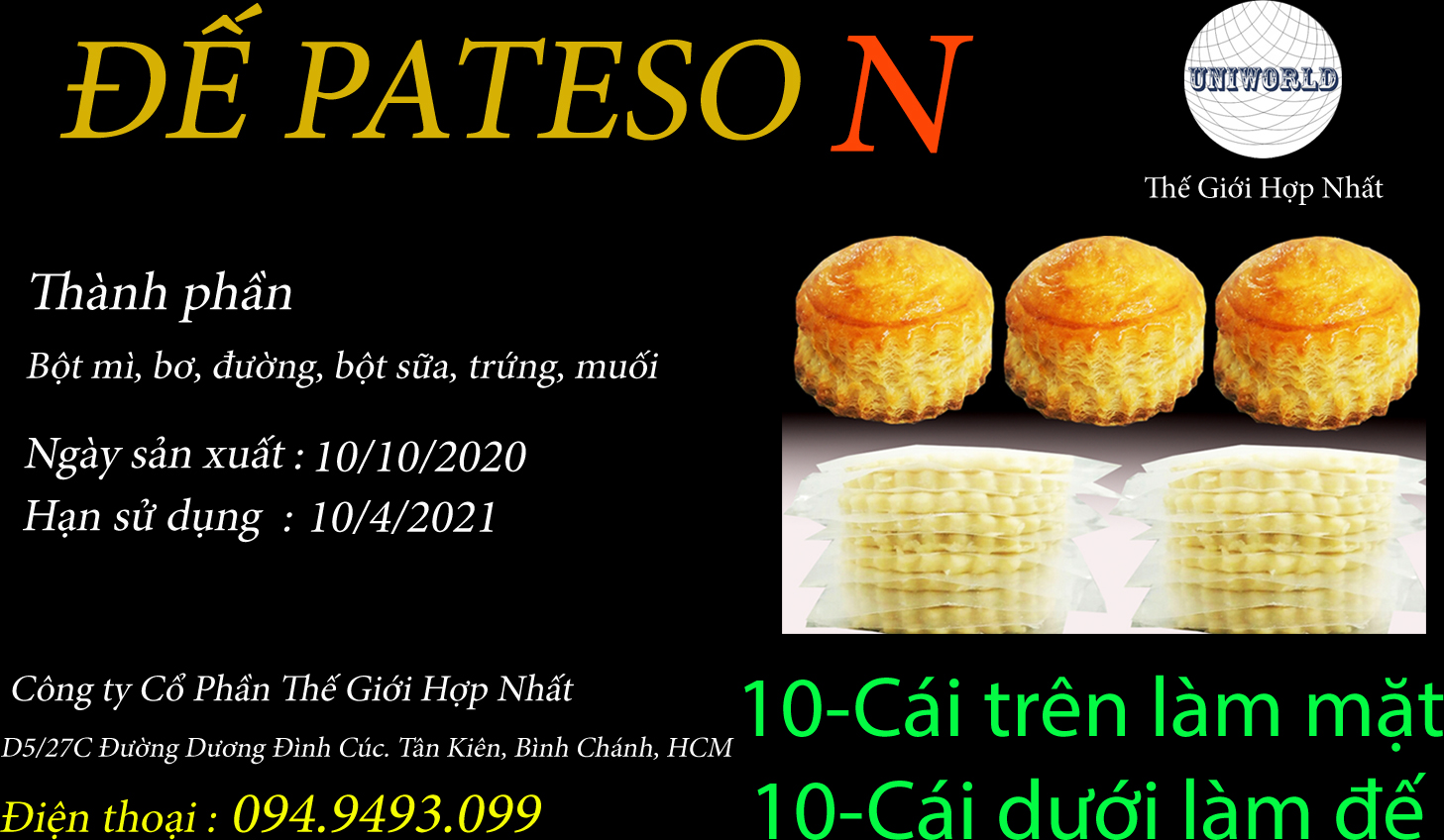 Đế Pateso ấn Sẵn 7Cm