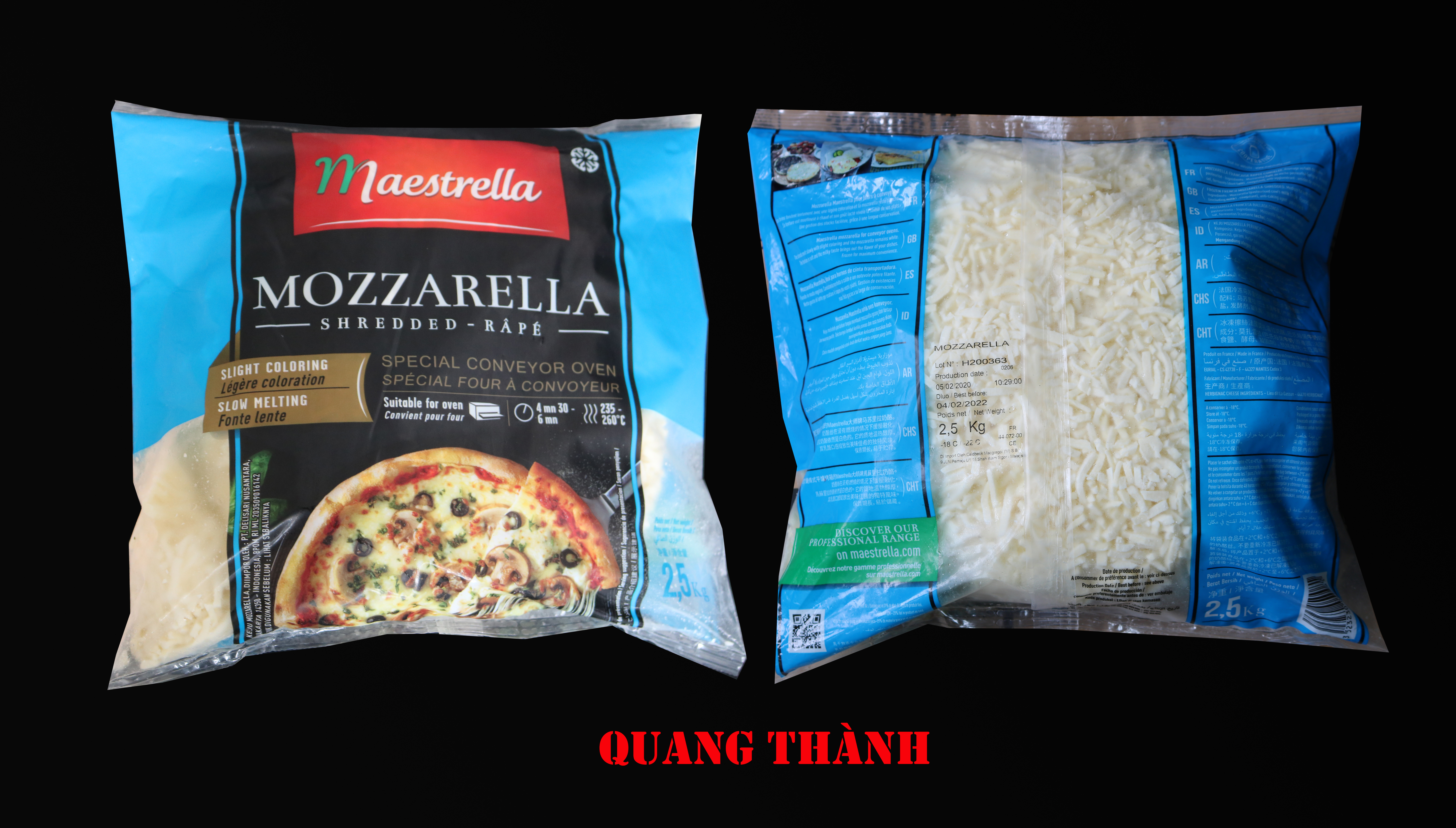 Mozzarella bào Maestrella 2.5kg